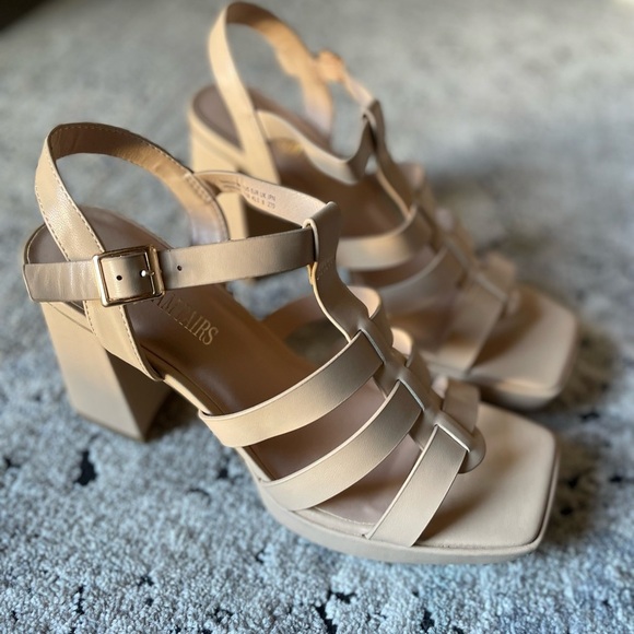 Dreampairs Square toe Chunky Heel Sandals - Picture 3 of 15
